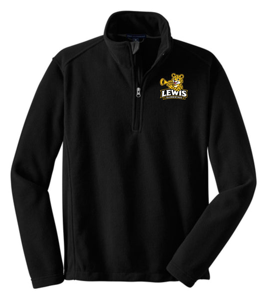 Lewis Leopard Quarter-Zip Pullover